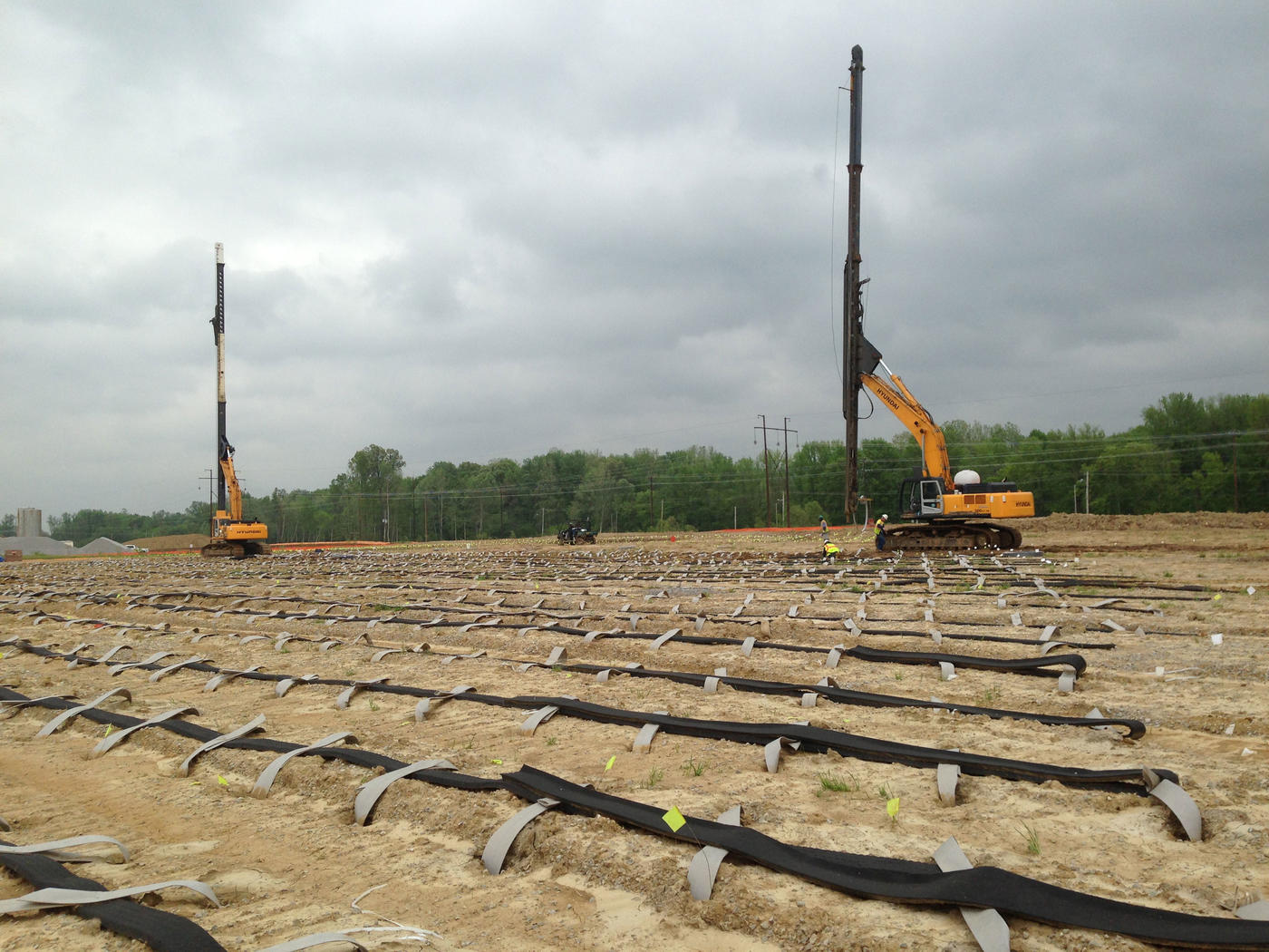 Distribution Facility Expansion wick drains