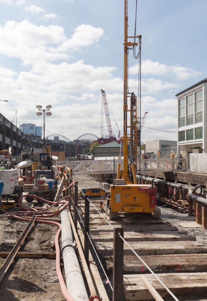 Elliott Bay Seawall jet grouting