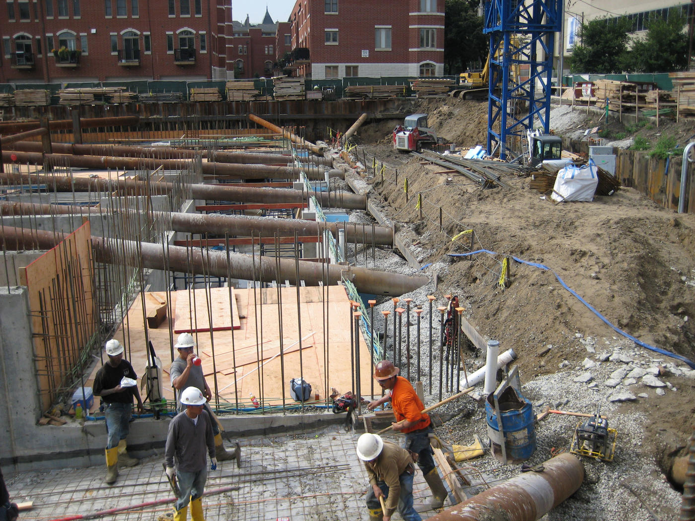 1600 Museum Park sheet pile wall