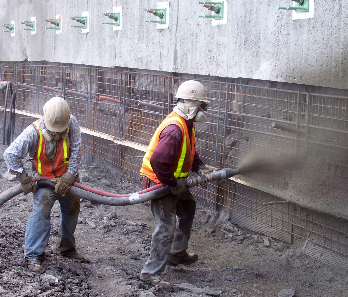 Dallas Cowboys Stadium shotcrete