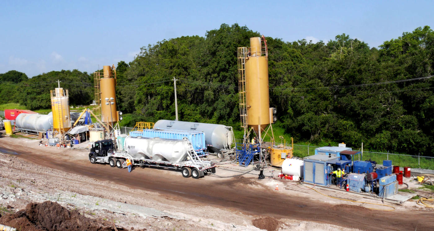 Lake Manatee Dam batch plant