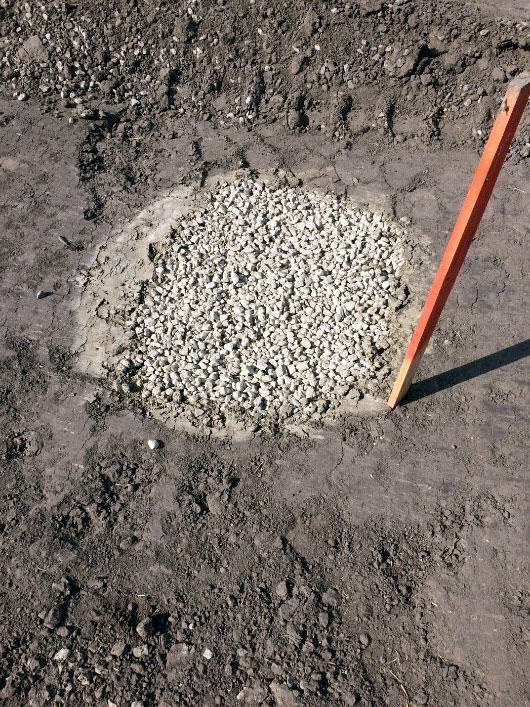 Summer Lake Elementary School stone column