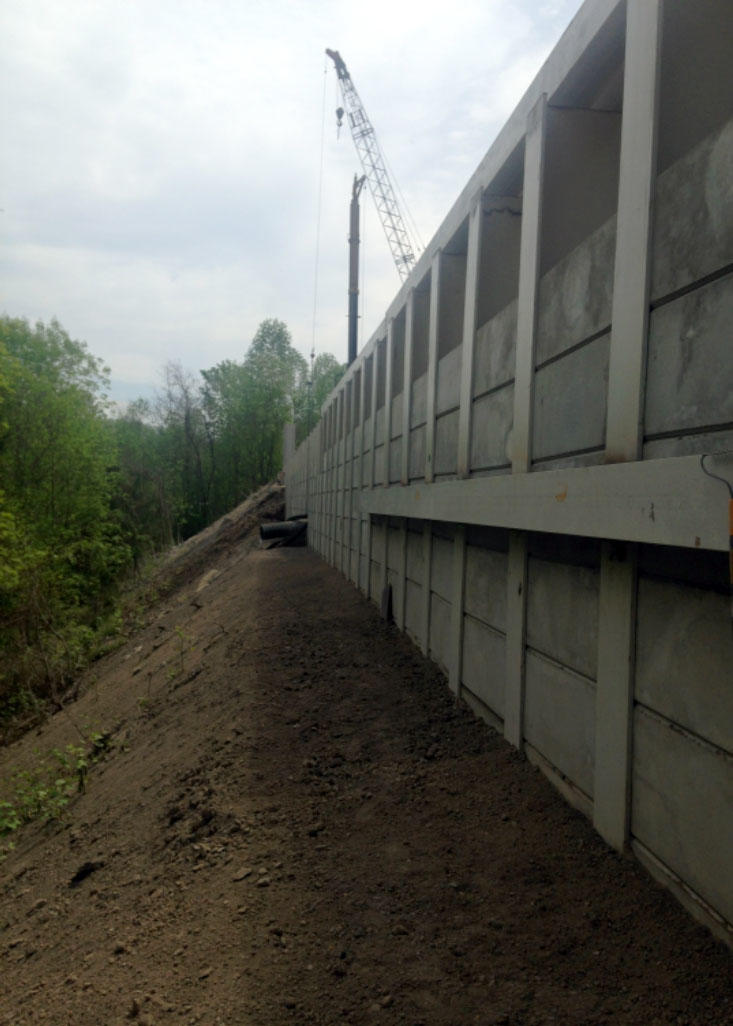 Logan Regional Medical Center soldier piles and lagging