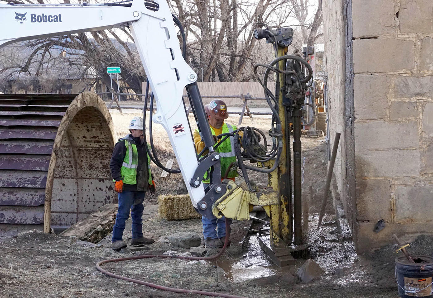 St. Vrain Mill permeation chemical grouting