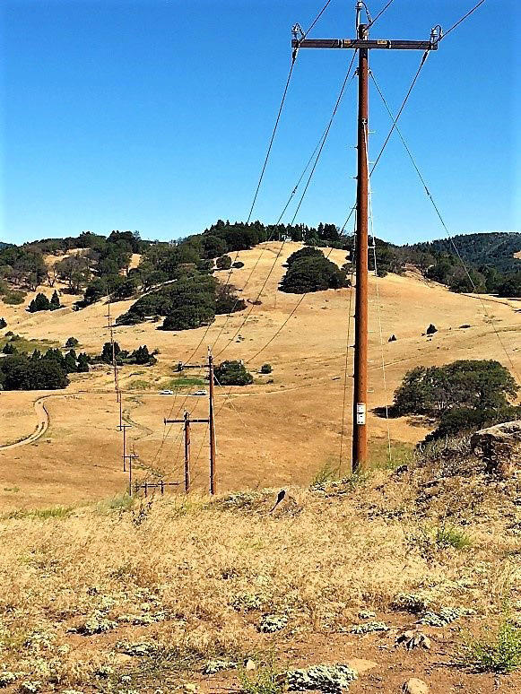 Volcan Mountain Transmission Poles