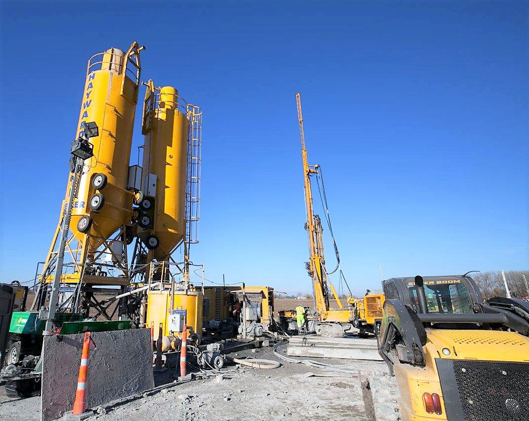 Caulks Creek jet grouting batch plant