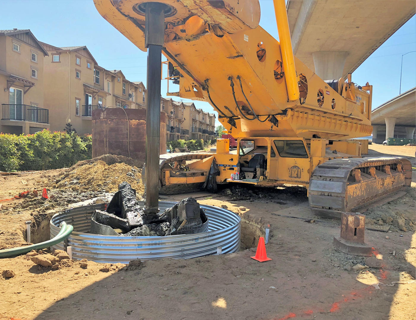 East Roseville Viaduct Widening drilled shaft