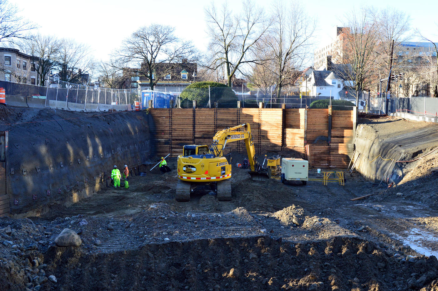 Historic Public School soldier piles and lagging