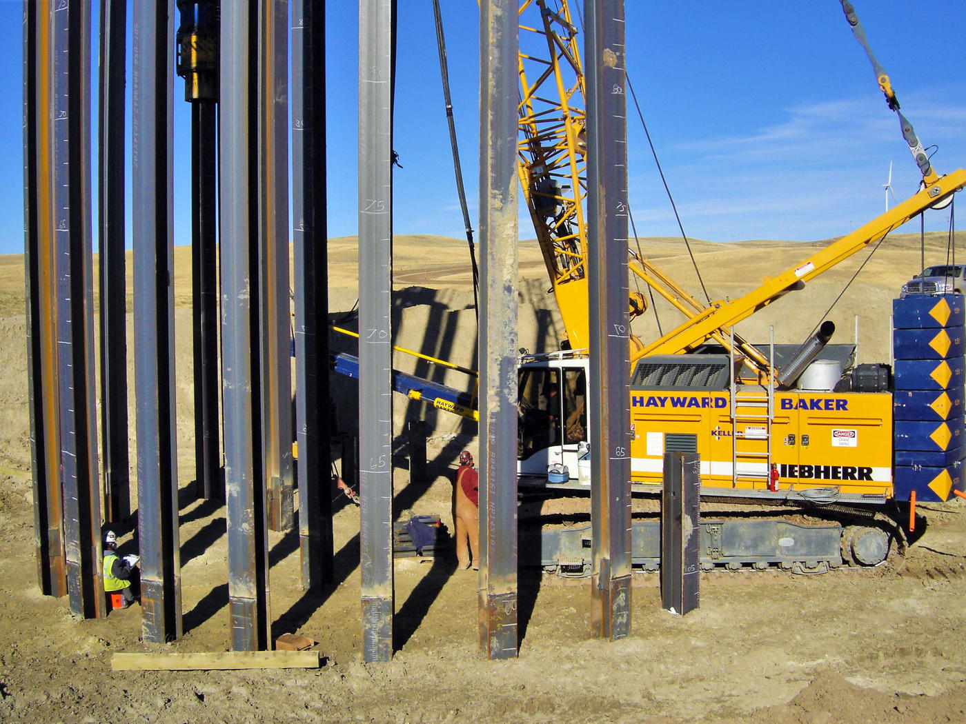 Rolling Hills Wind Farm driven piles