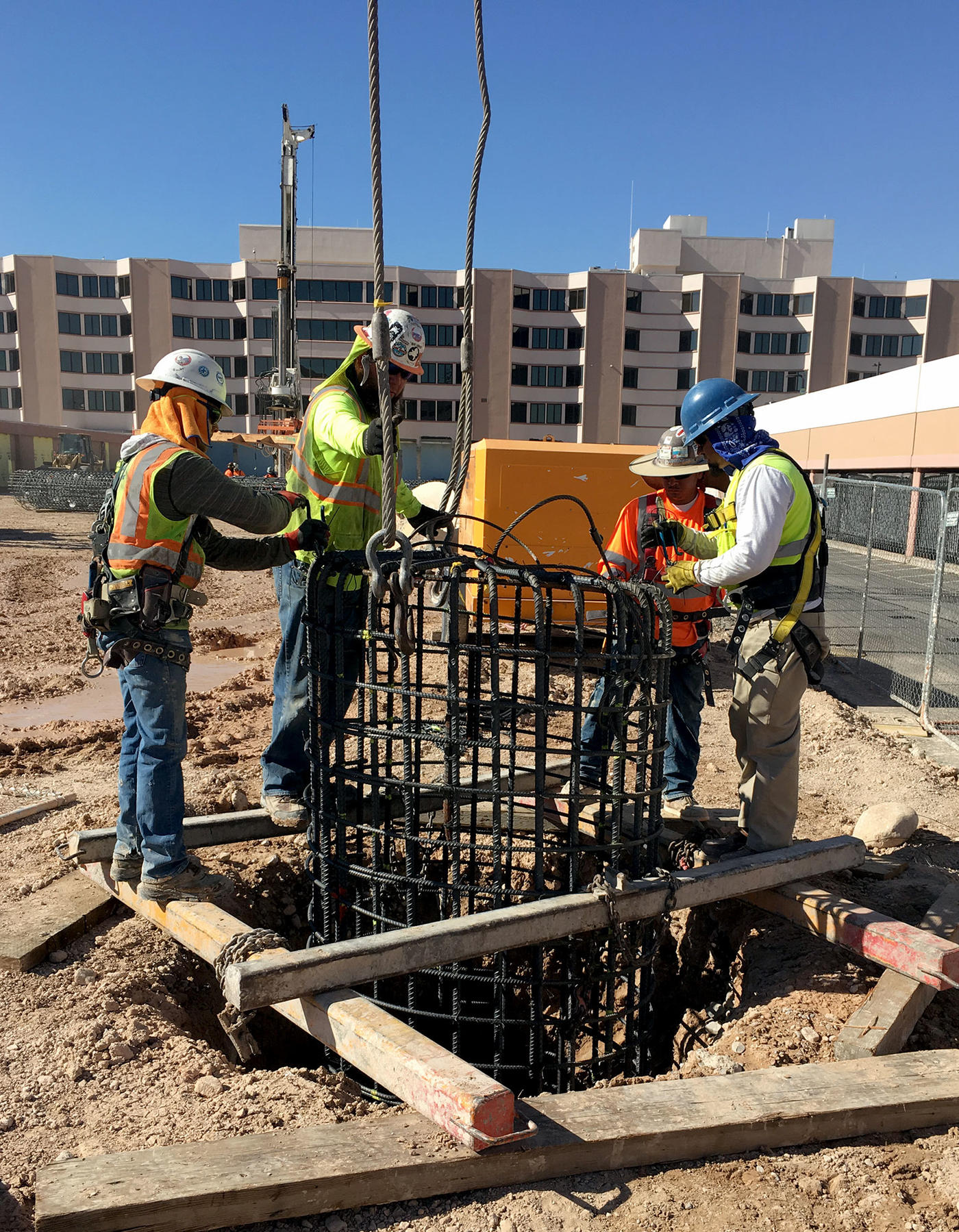 Sunrise Hospital and Medical Center drilled shaft cage