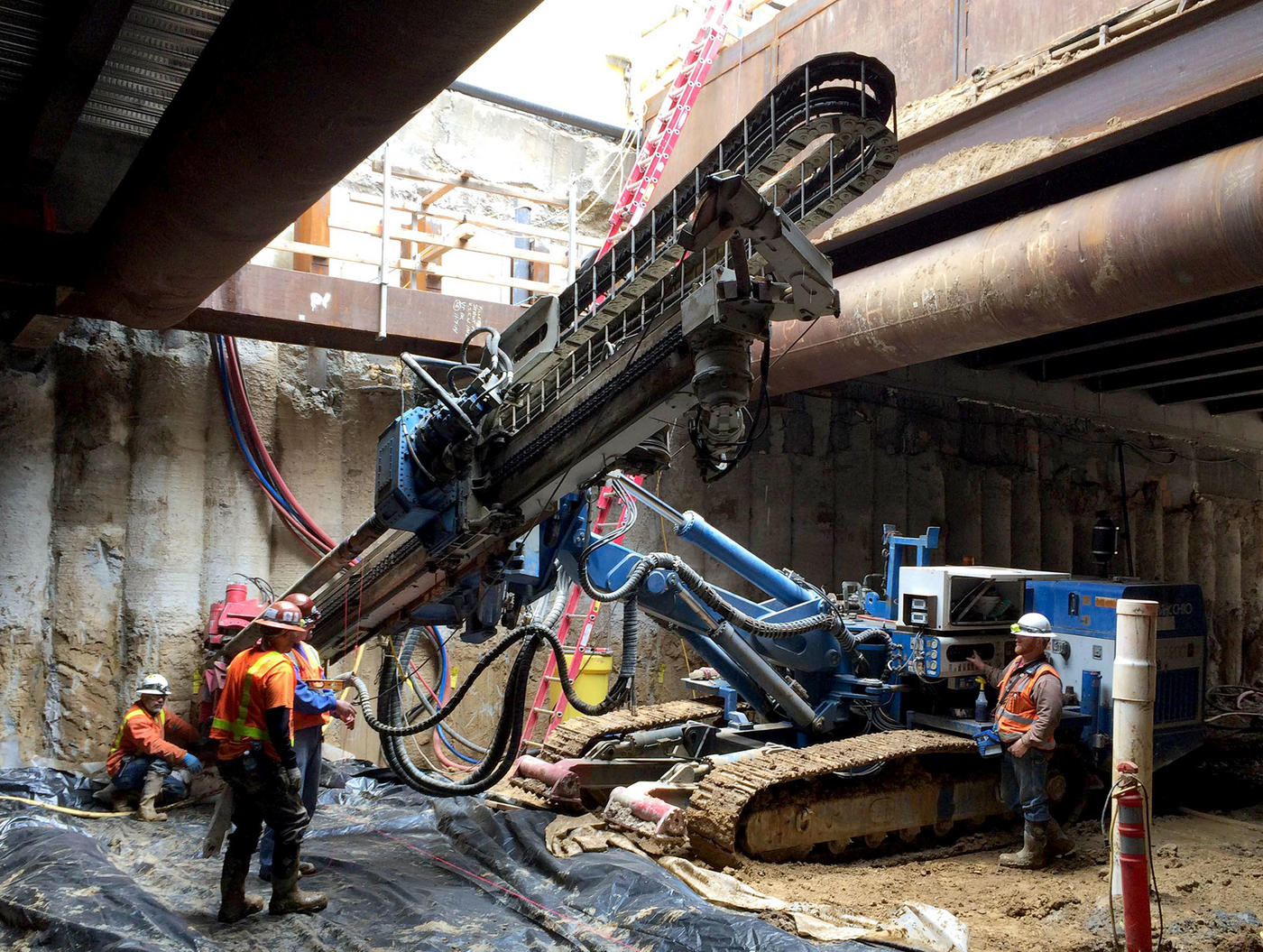 Third Street Light Rail Program grouting