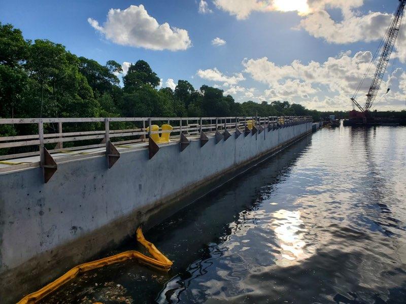 Installed anchors at Port Everglades