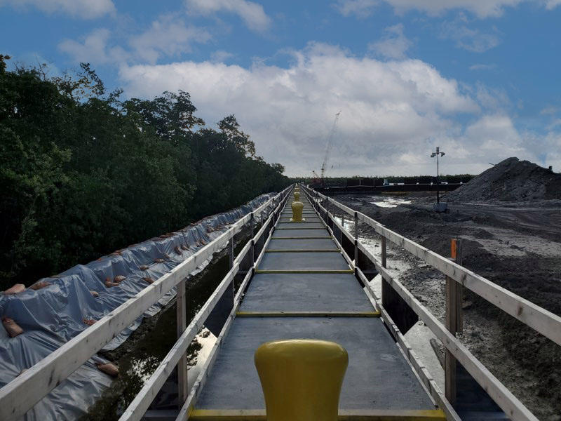 Bulkhead construction at Port Everglades