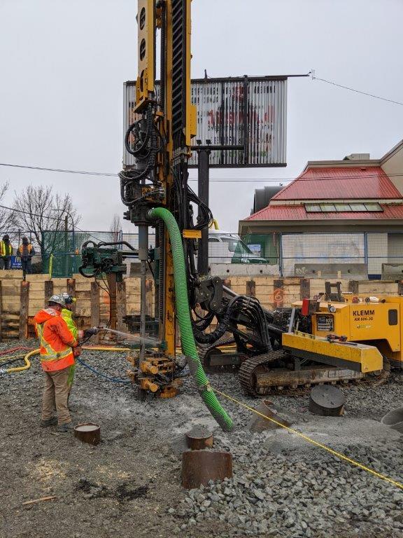 Installing driven piles