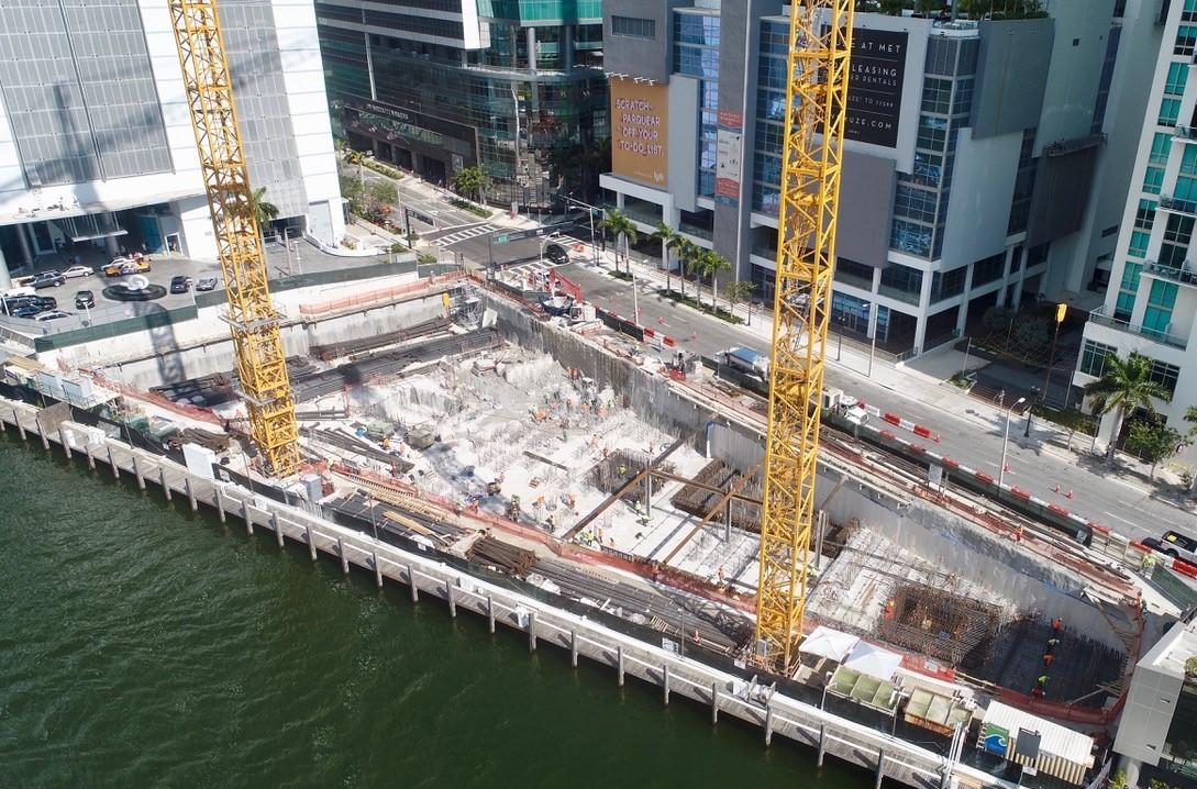 construction site by water
