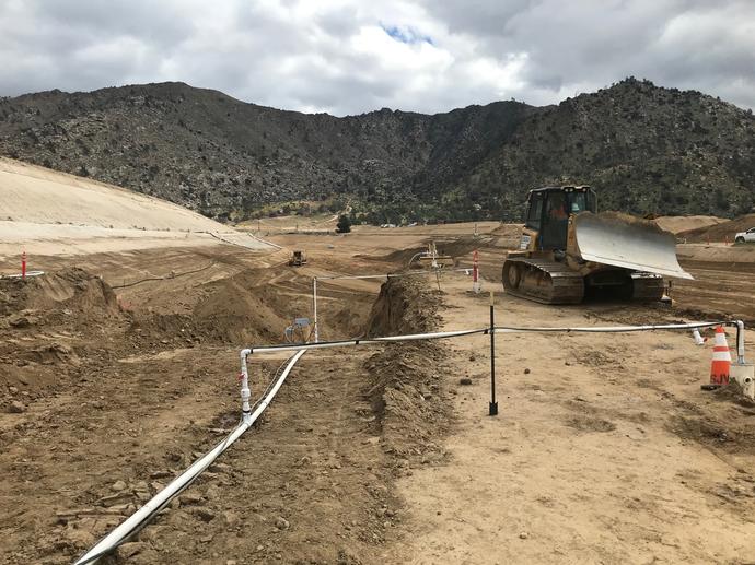 Lake Isabella dam dewatering system