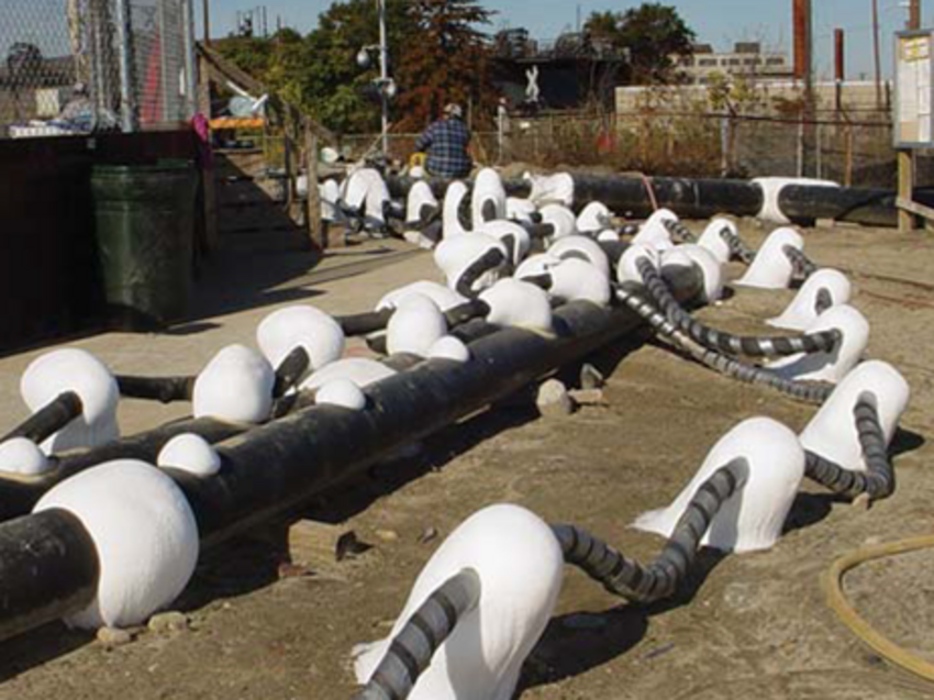 Ground freezing pipes